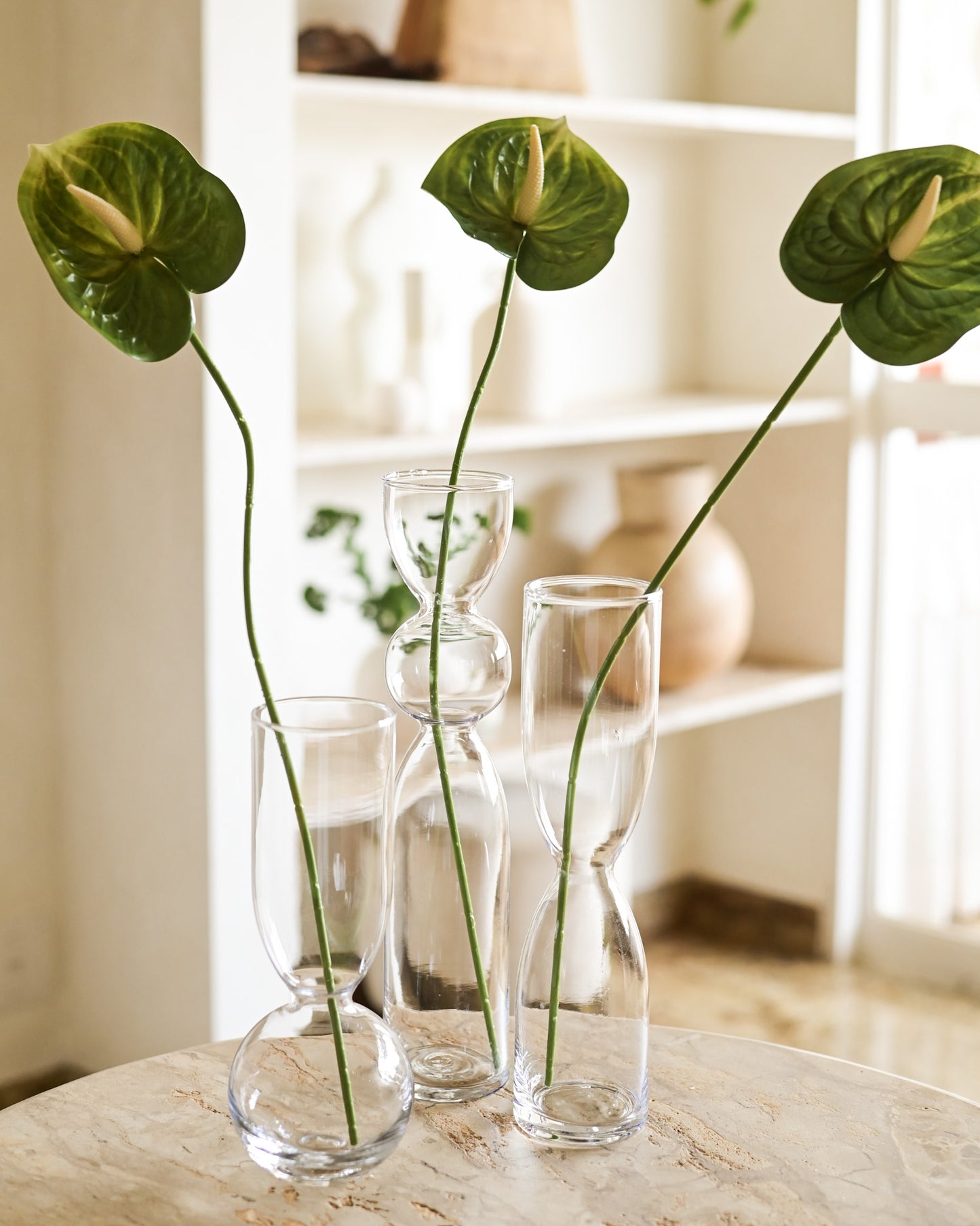 Vaso Orgânico em Vidro 36cm