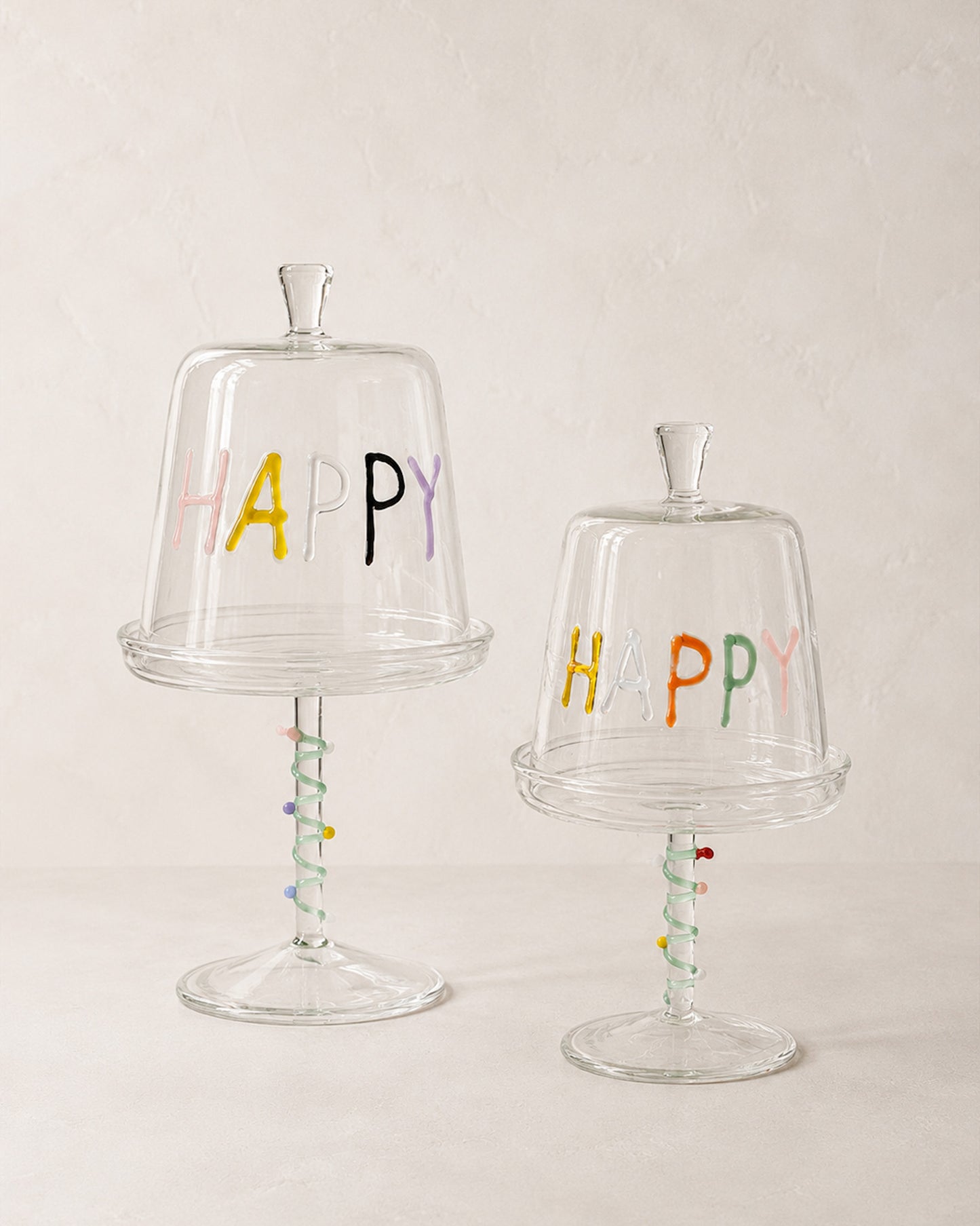 Porta Doce em Vidro Happy P