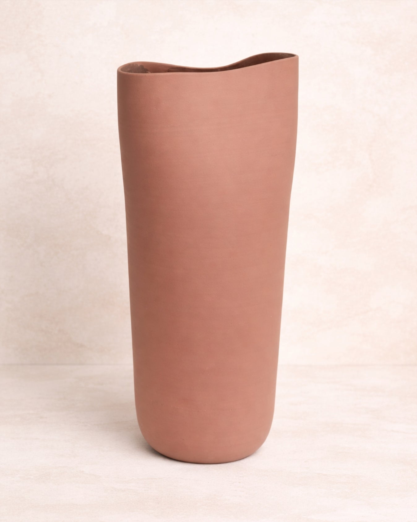 Vaso Orgânico em Cerâmica Telha Fosco 02