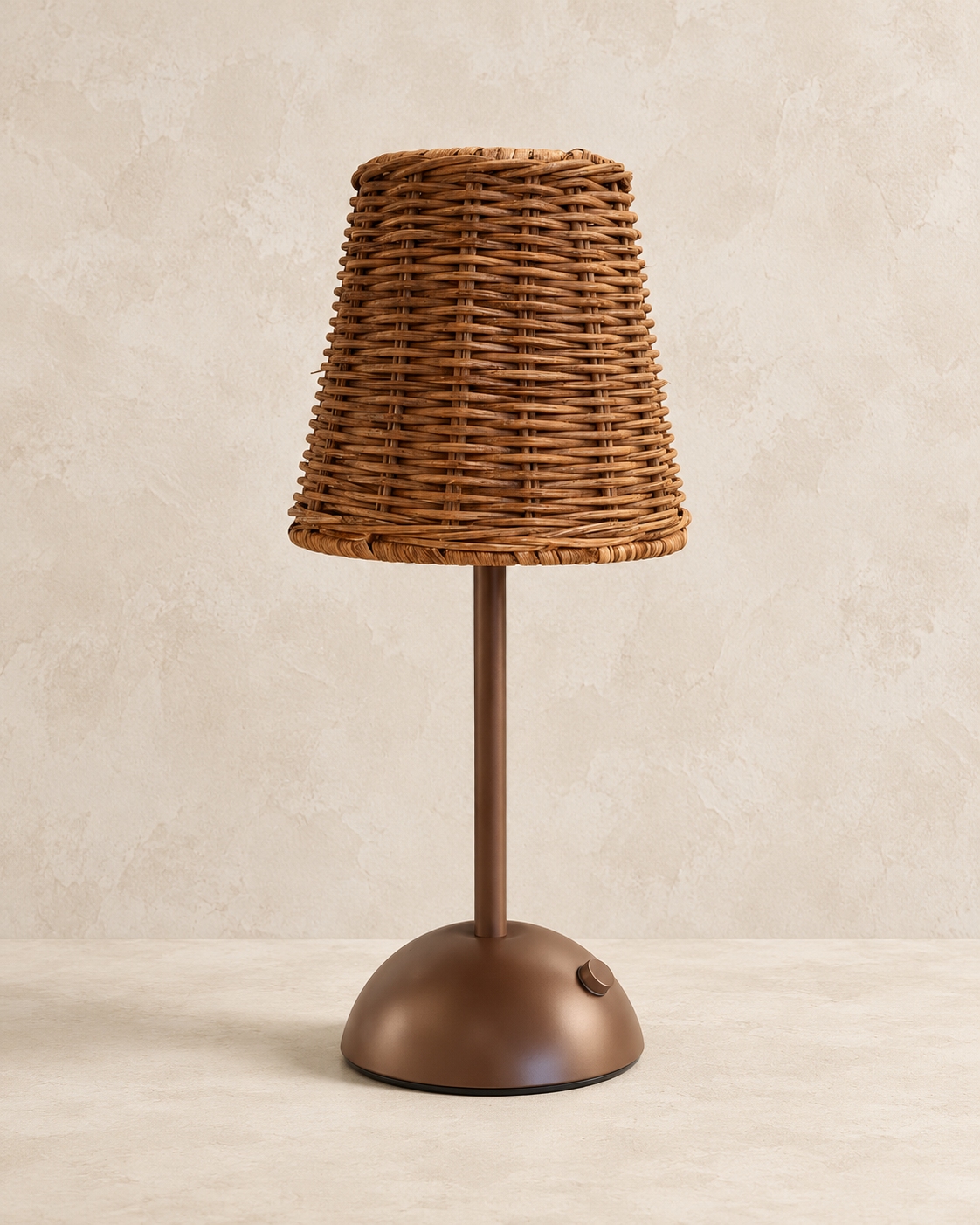 Luminária Portátil com Cúpula de Fibra