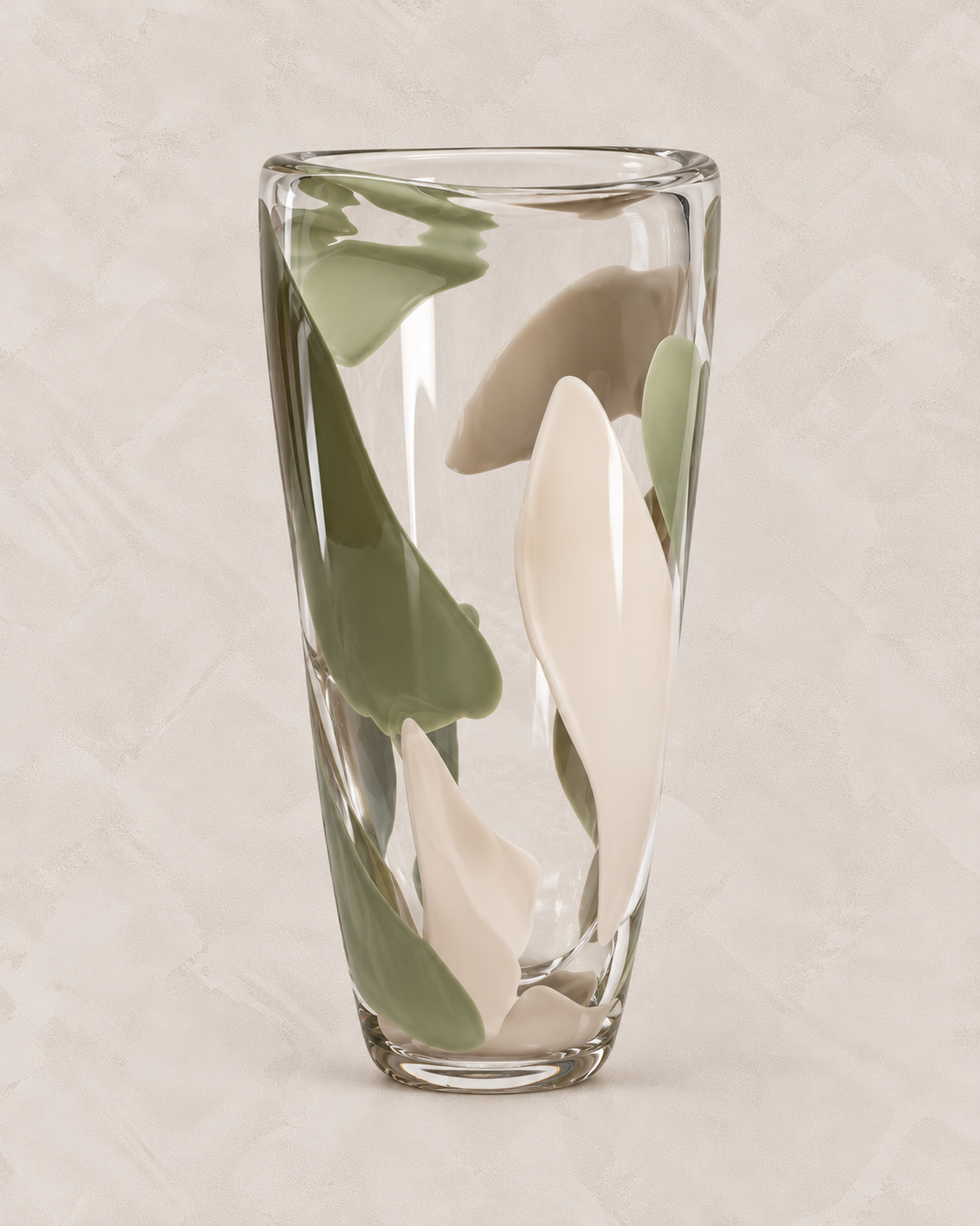 Vaso em Vidro Pinceladas Alto