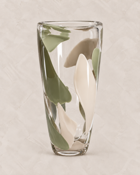 Vaso em Vidro Pinceladas Alto