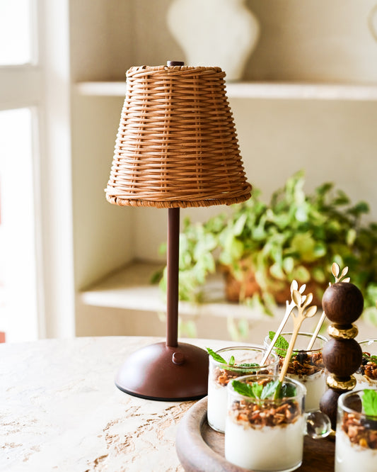 Luminária Portátil com Cúpula de Fibra - Prazo 15 dias úteis