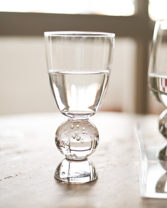 Taça em Vidro Bubble Transparente 370ml