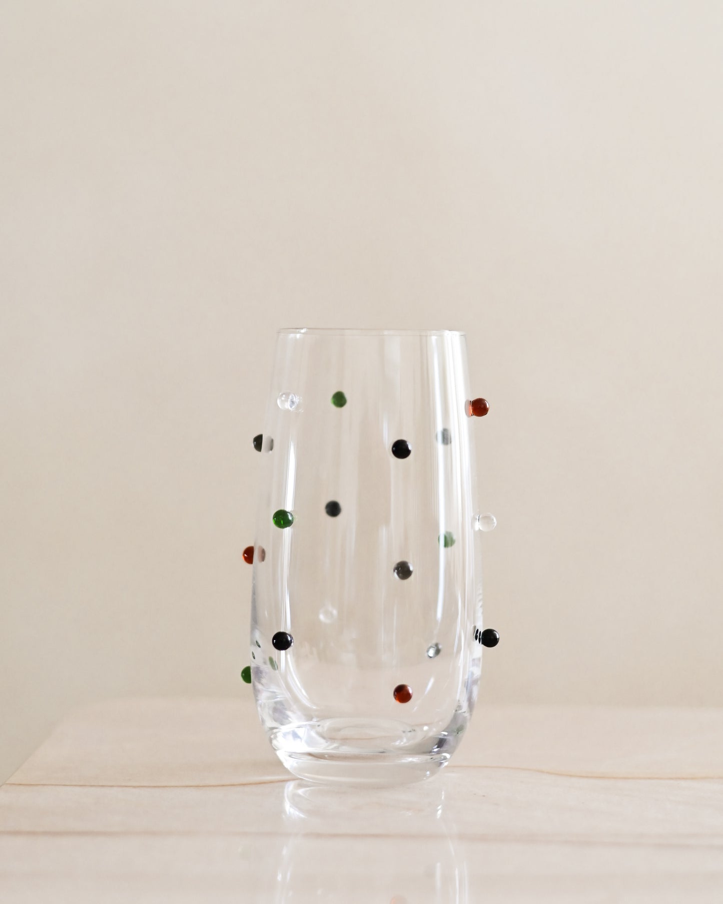 Copo em Vidro Mini Esferas Coloridas