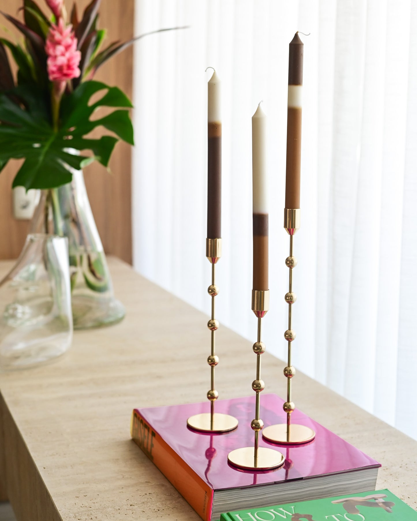 Kit 3 Velas Listradas - Designed By Studio Garcia