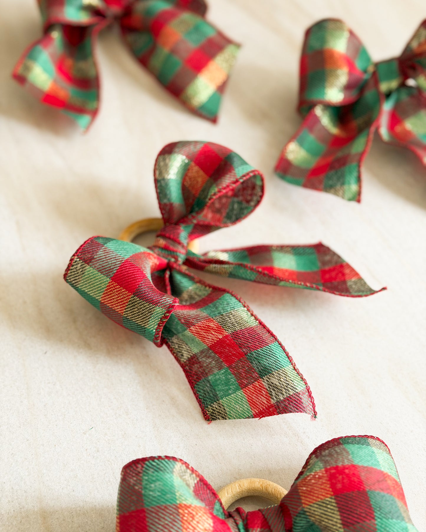 Porta Guardanapo em Laço Natalino - 2 Dias úteis