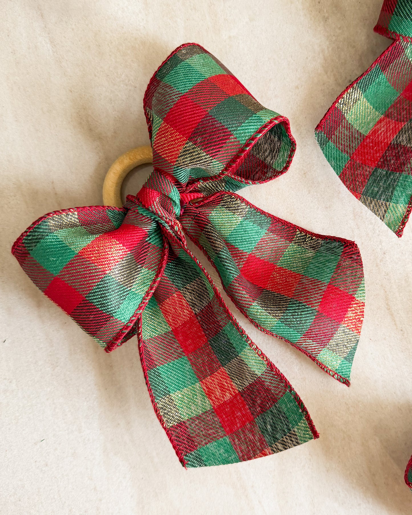 Porta Guardanapo em Laço Natalino - 2 Dias úteis