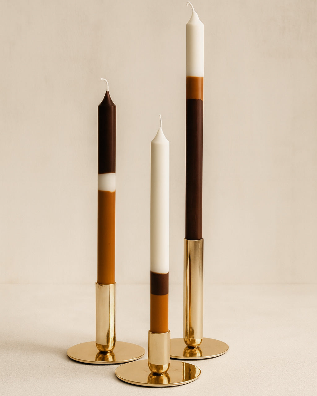 Kit 3 Velas Listradas - Designed By Studio Garcia