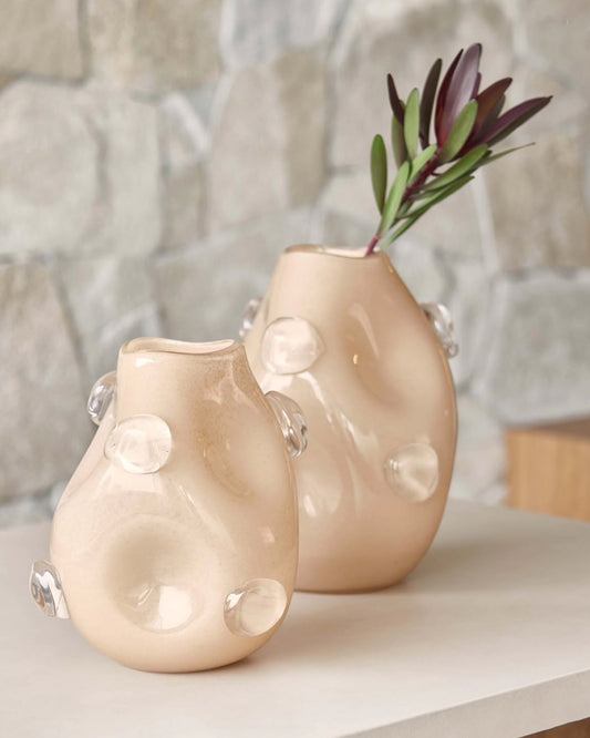 Vaso em Vidro Orgânico Nude M