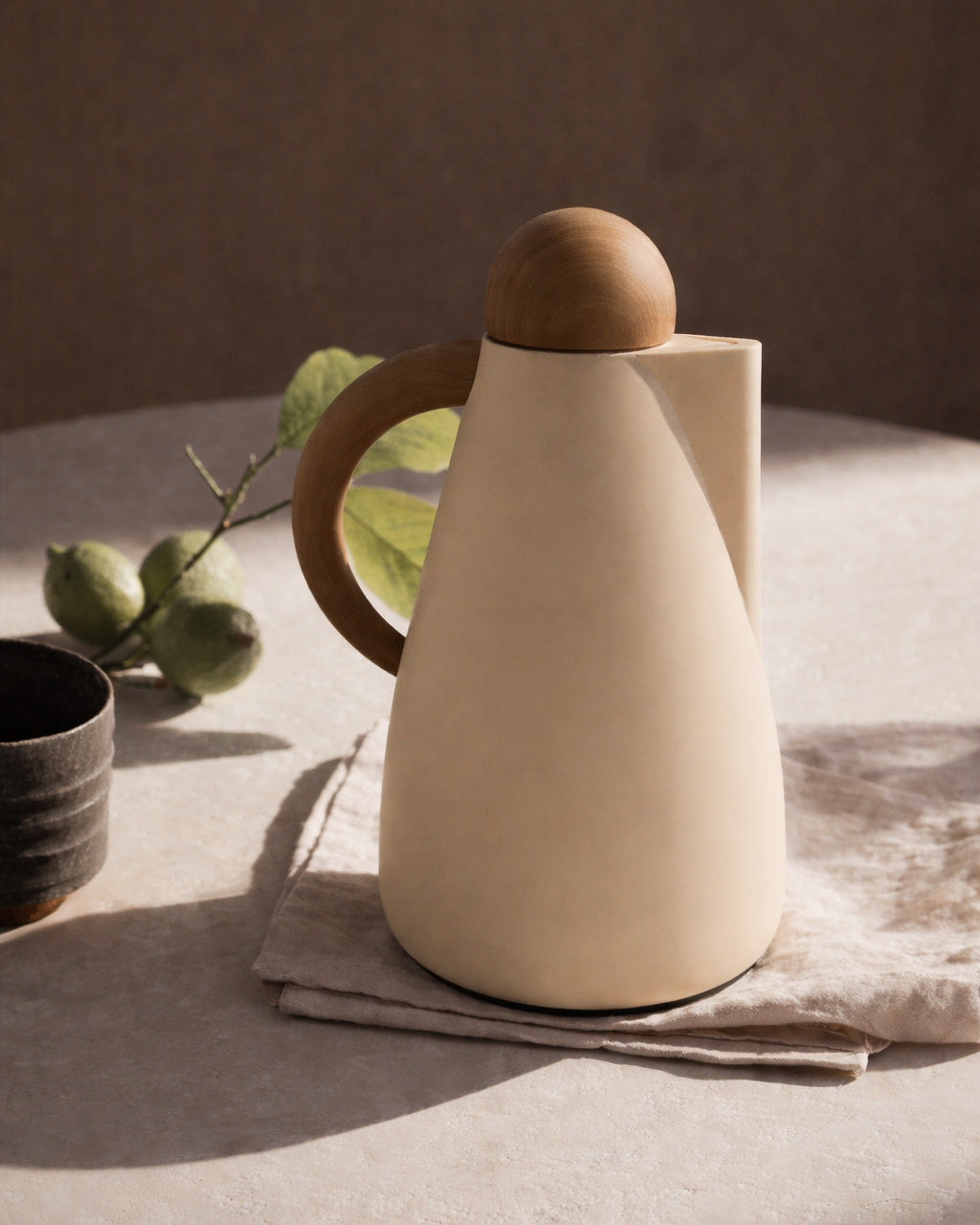 Garrafa Térmica Nude e Madeira 950ml