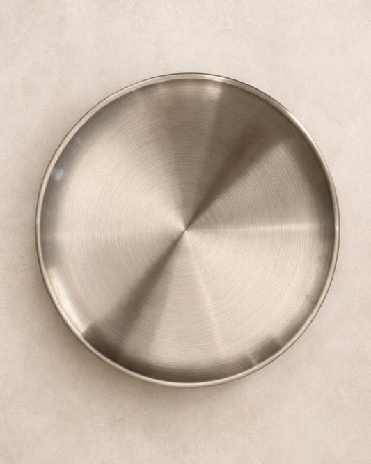 Prato Jantar em Inox 30cm