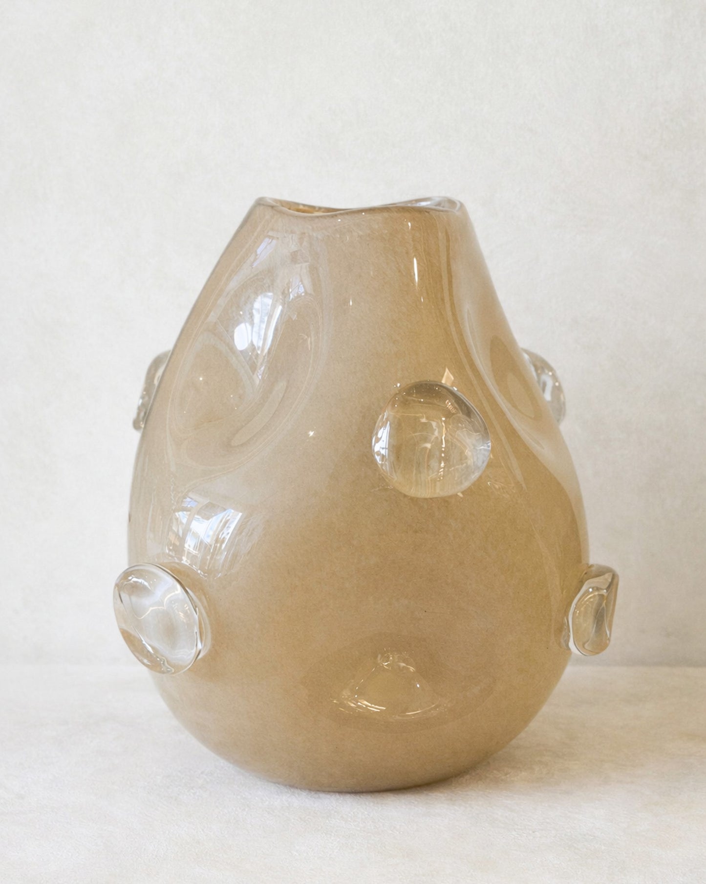 Vaso em Vidro Orgânico Nude M