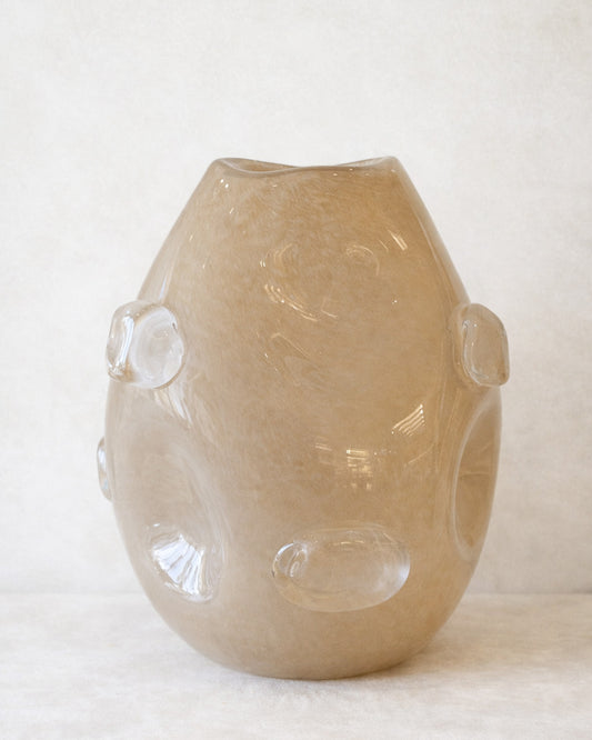 Vaso em Vidro Orgânico Nude G