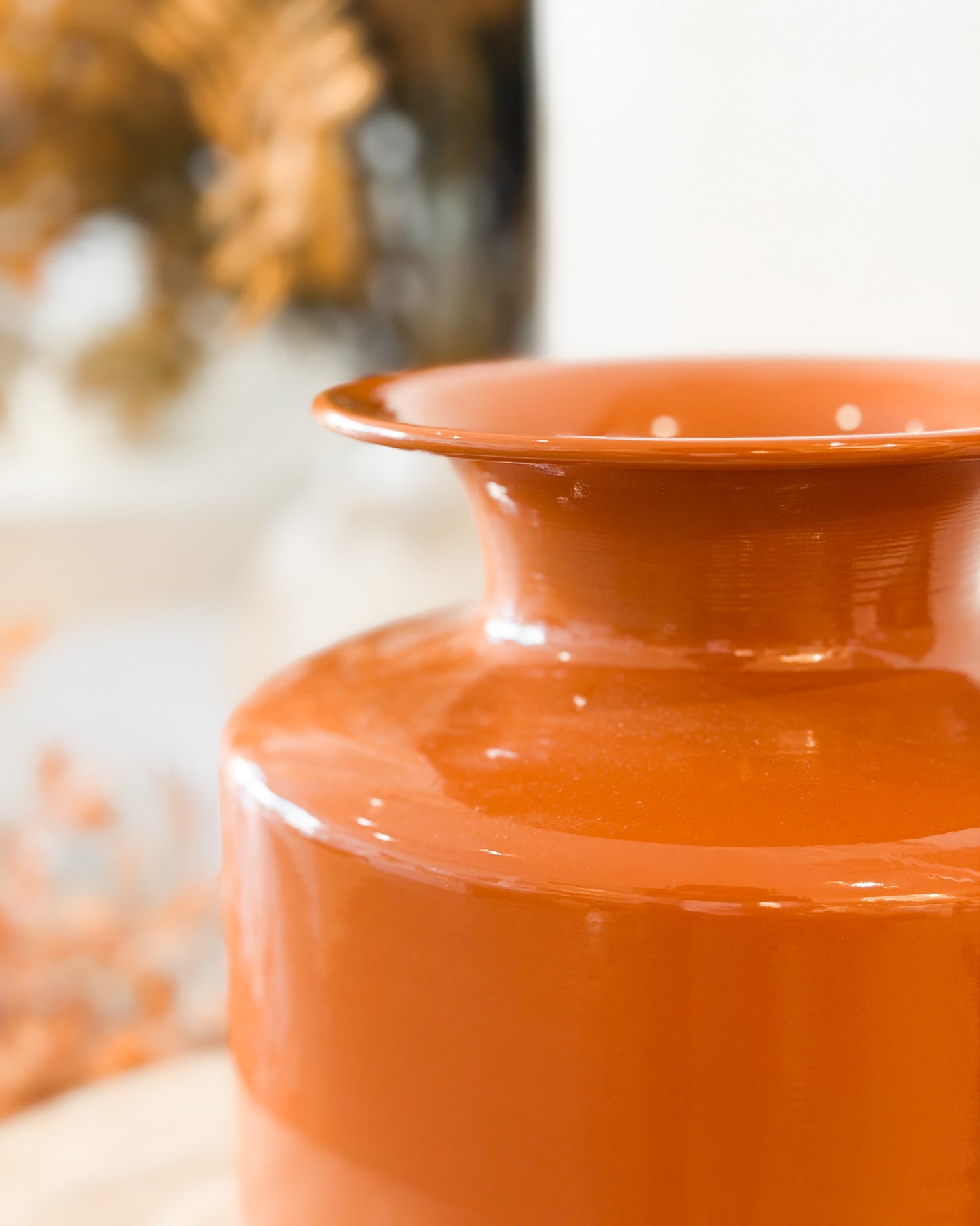 Vaso em Metal Terracota 20 x 20cm