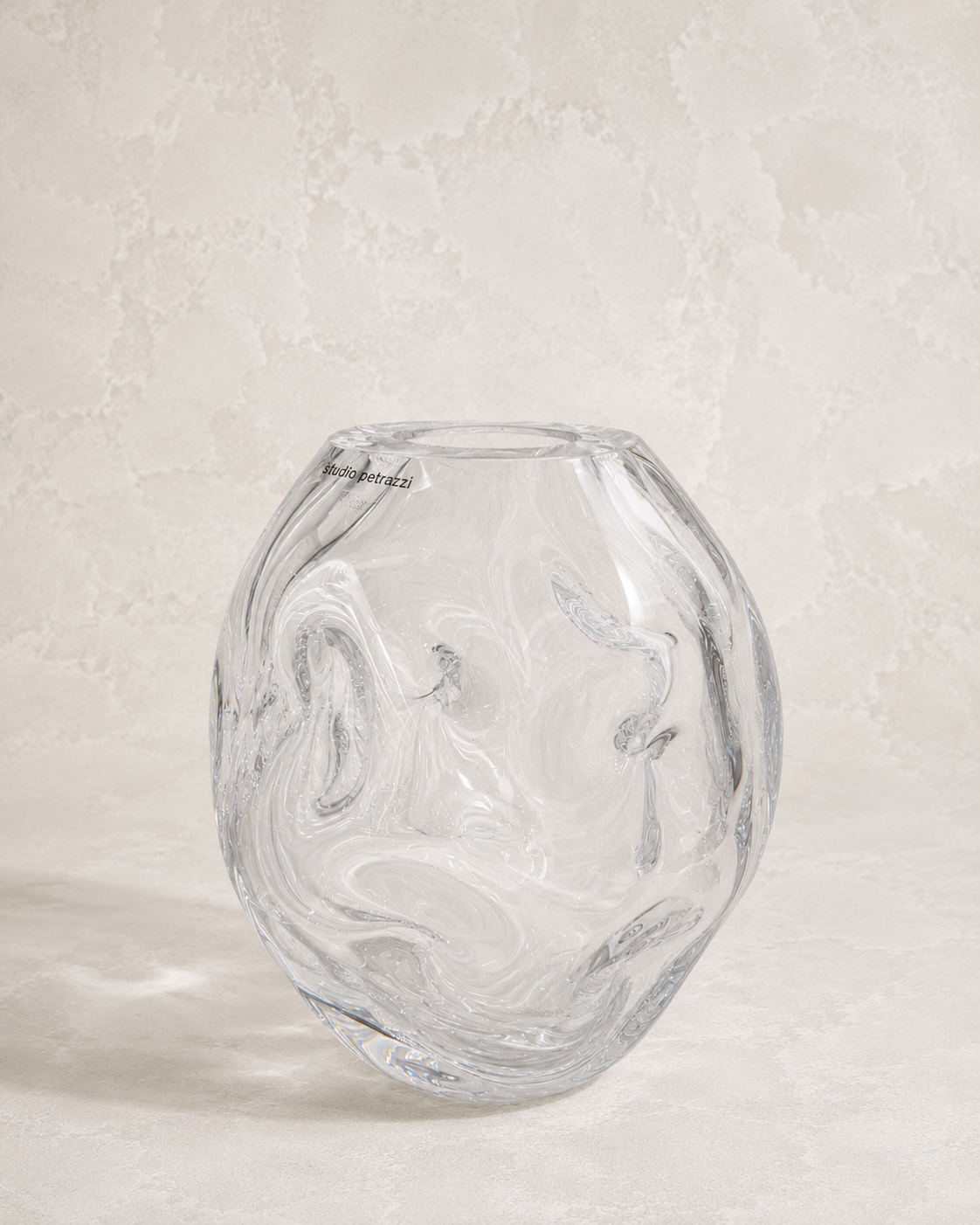 Vaso Caos M em Cristal Soprado Artesanal